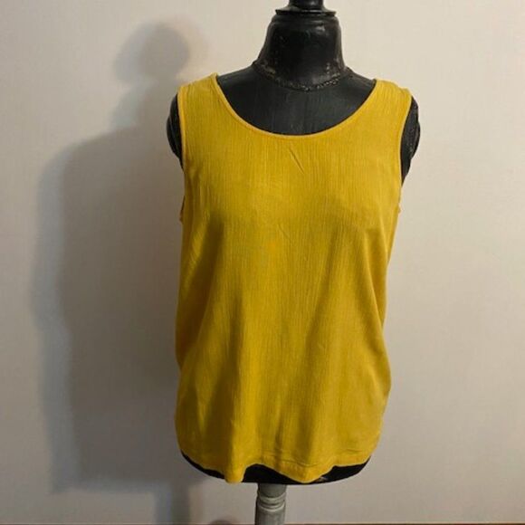 Karen Kane Vintage Gold sleeveless top, size 10 - Picture 1 of 3
